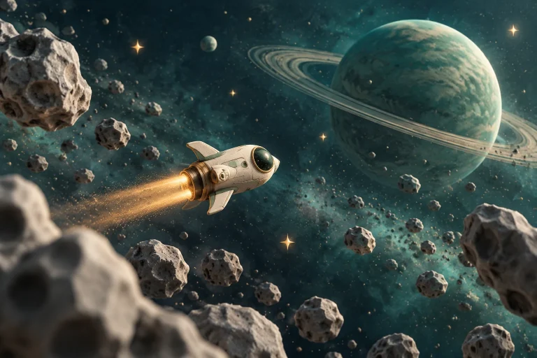 Orbit Courier original promotional cover illustration
