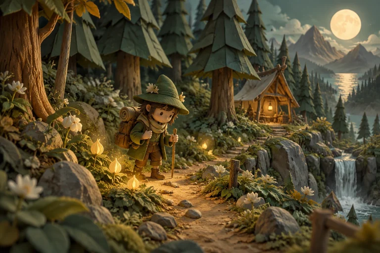 Verdant Trails original promotional cover illustration